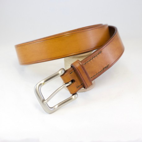 Ceinture cuir patiné sur mesure 