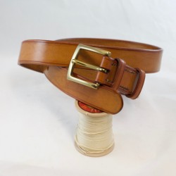 Ceinture cuir patiné sur mesure