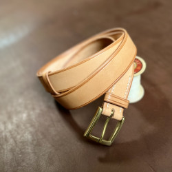 Ceinture cuir homme fait main