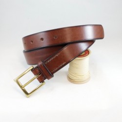 Ceinture sellier cuir châtaigne