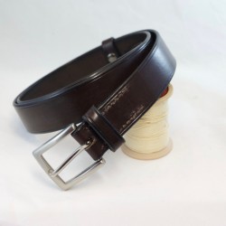 Ceinture sur mesure cuir havane